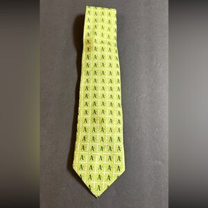 Macy's Vibrant Lime Oakland Athletics MLB Patterned Tie